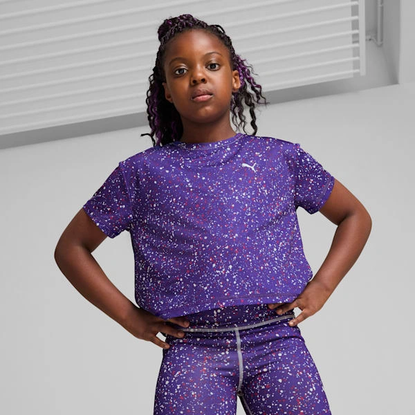 ¡PUMA para peques! Tee corta favorita: ¡Entrena y triunfa con estilo!